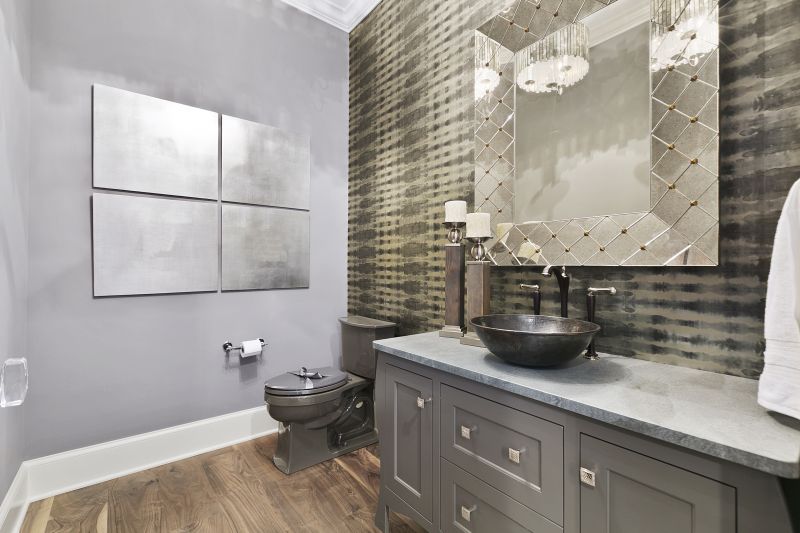 Elegant Bathroom with Accent Wall
